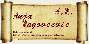 Anja Magovčević vizit kartica